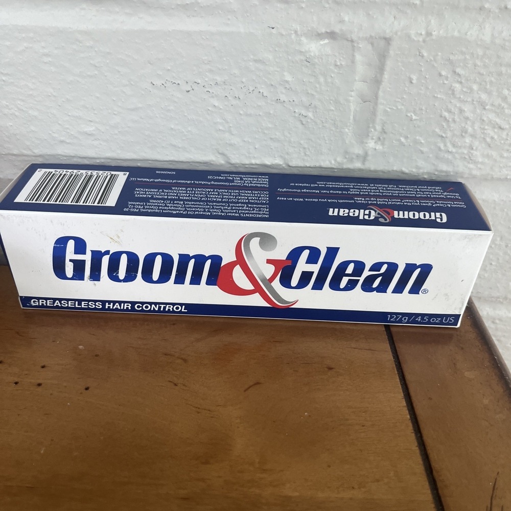 Groom and Clean Greaseless Hair Control 4.5 Ounce Tube Box
